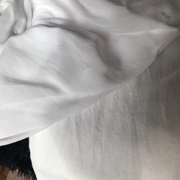 Massimo Dutti White 100% Linen Trousers Sz 6 - Picture 6 of 6